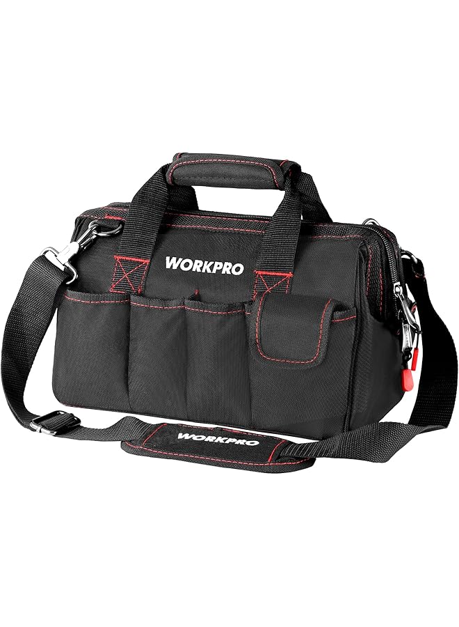 WORKPRO Workpro 12-Inch Close Top Wide Mouth Storage Tool Bag, W081020A  - Image 1