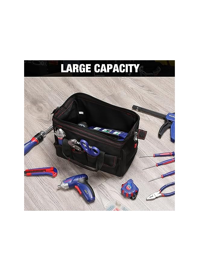 WORKPRO Workpro 12-Inch Close Top Wide Mouth Storage Tool Bag, W081020A  - Image 5