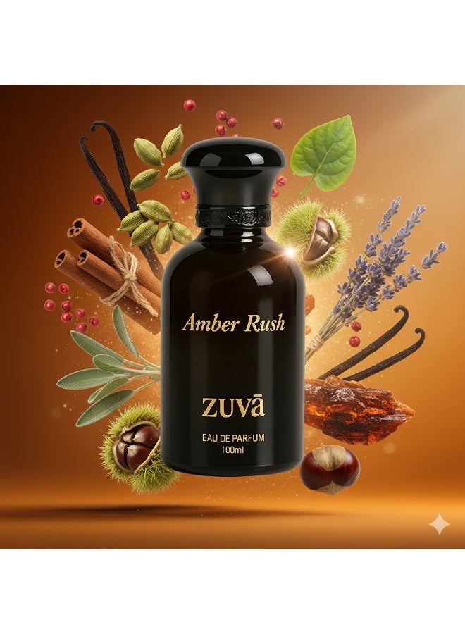 ZUVA Perfumes Amber Rush + Cherry Pop Duo – Sweet & Spicy Couple Perfume Set 2 x 100ml - Image 4