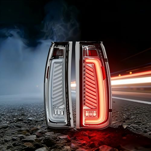 SINYATO INDUST Sequential LED Tail Lights for 1988-1998 Chevy GMC C/K, Silverado, Sierra, 1995-1999 Tahoe,92-99 Suburban Yukon, Pickup Truck Rear Lights with Start-Up Animation, Dynamic Turn Signals - Image 1