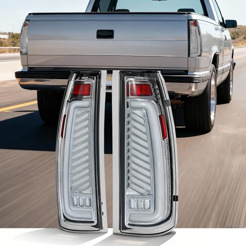 SINYATO INDUST Sequential LED Tail Lights for 1988-1998 Chevy GMC C/K, Silverado, Sierra, 1995-1999 Tahoe,92-99 Suburban Yukon, Pickup Truck Rear Lights with Start-Up Animation, Dynamic Turn Signals - Image 2