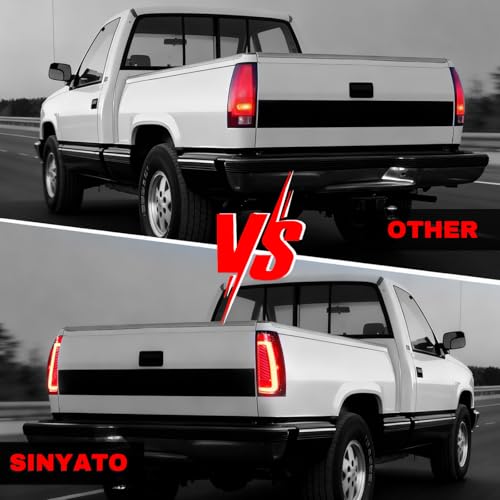 SINYATO INDUST Sequential LED Tail Lights for 1988-1998 Chevy GMC C/K, Silverado, Sierra, 1995-1999 Tahoe,92-99 Suburban Yukon, Pickup Truck Rear Lights with Start-Up Animation, Dynamic Turn Signals - Image 5