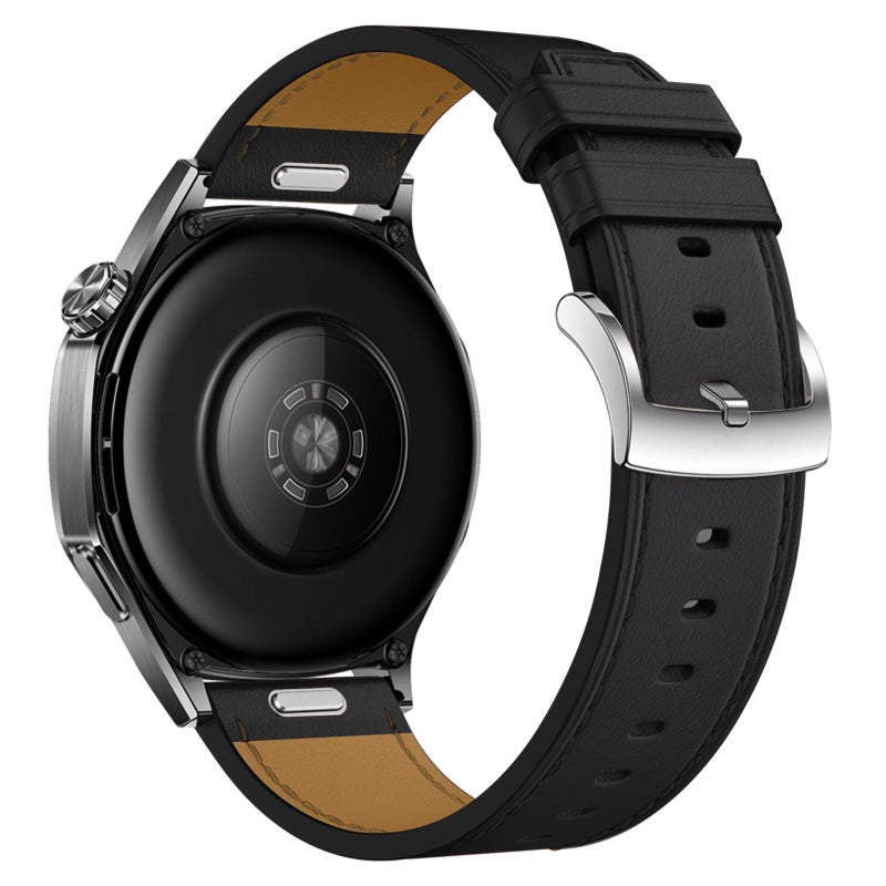 erorex For Huawei Watch Gt 5 41Mm Press Button Leather Watch Band(Black) - Image 2