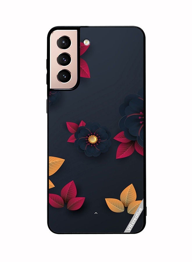 VR CREATIVE Protective Case Cover For Samsung Galaxy S21 Plus 5G Flower Design Multicolour - Image 1