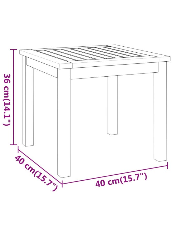 vidaxl Coffee Table 40x40x36 cm Solid Wood Acacia 360044 - Image 5
