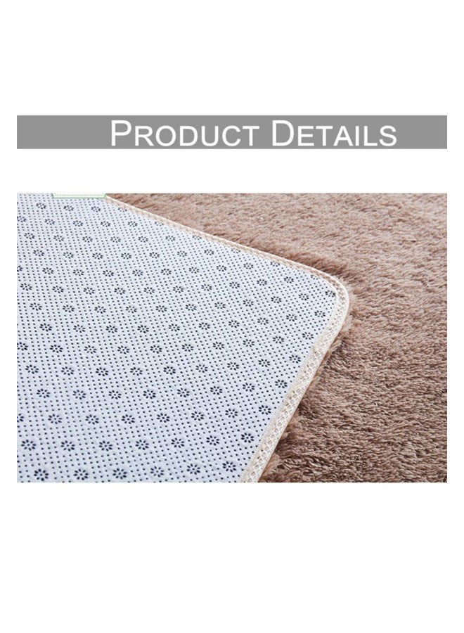 Fluffy Shag Area Rugs Super Soft Bedroom Carpets Luxury Non-Slip Floor Rugs for Home Dorm Decorative Light camel 120*160  - Image 2