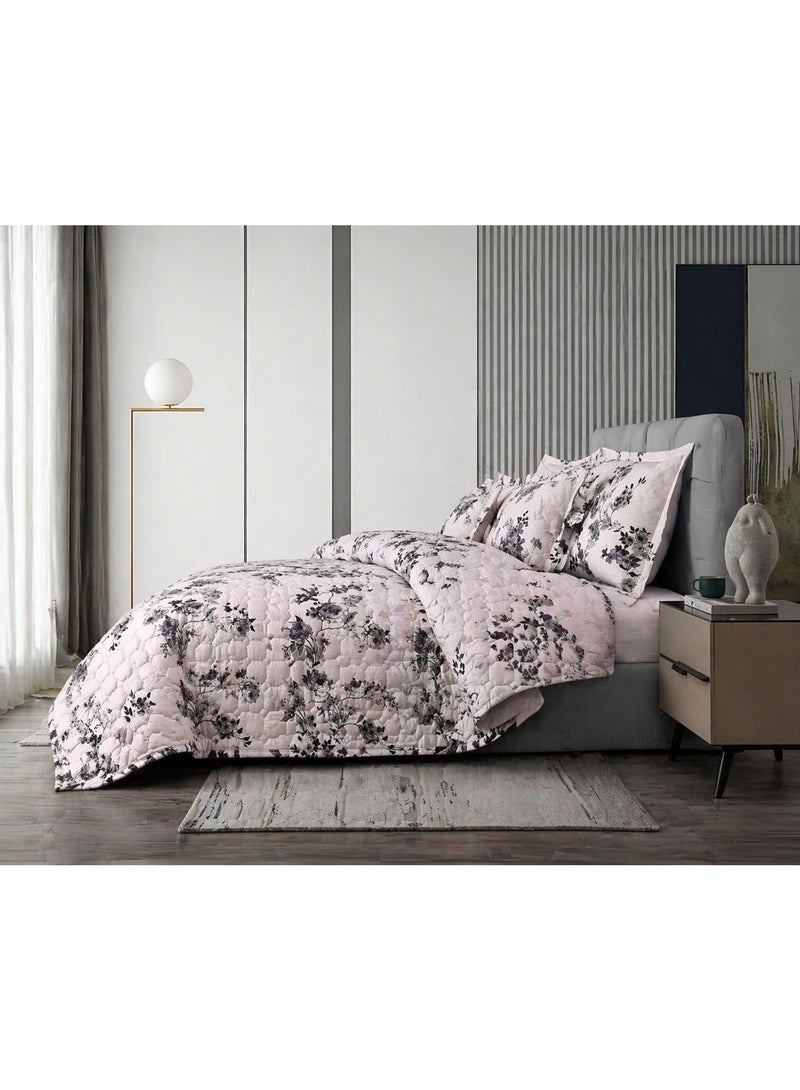 MingLi 4-Piece Twin XL Summer Bedding Set (Solid & Floral) – Lightweight Soft Comforter with Fitted Sheet, 1 Pillowcase & 1 Square Cushion Cover – Breathable Fabric – Compressed – 170×220 cm - Image 2