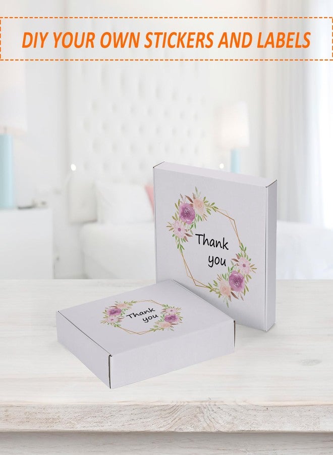 HORLIMER 12x10x2 inches Shipping Boxes Set of 25, White Corrugated Cardboard Box Literature Mailer - Image 4