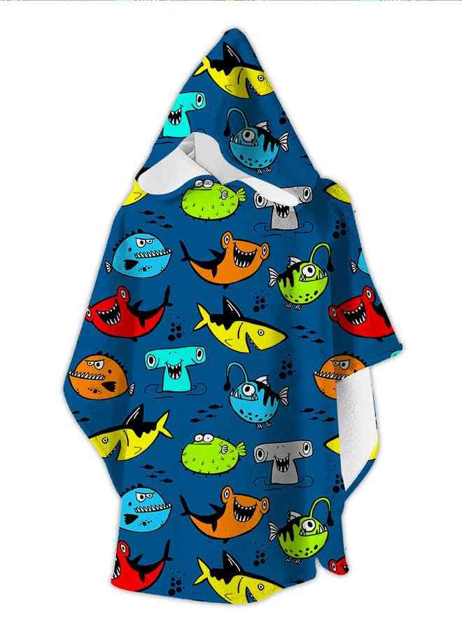 Aquatic Junior Poncho Towel For Boys