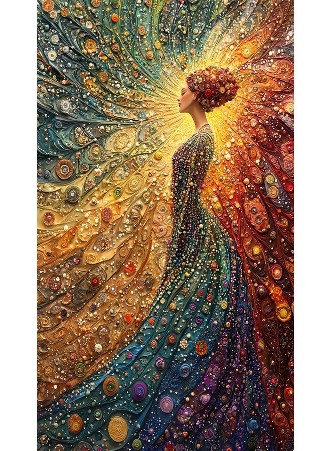 Yunlus Jigsaw Puzzles for Adults 1000 Pieces Impossible Hard Difficult Challenging Puzzles for Adults 1000pc Puzzles The Woman in Meditation Jigsaw Puzzle 1000 Pieces 28 x 20 inch - Image 1