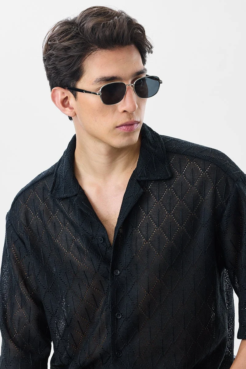 SNITCH Knitted Oversized Shirt