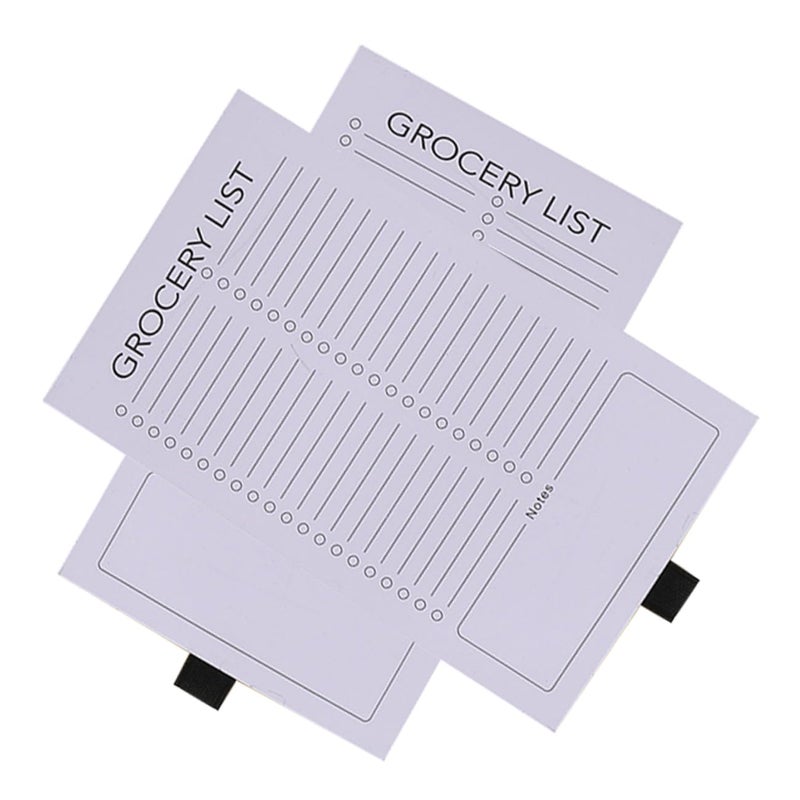 2 Pack Magnetic Shopping List Notepad For Fridge With Full Magnet Back Office Planner - Image 2