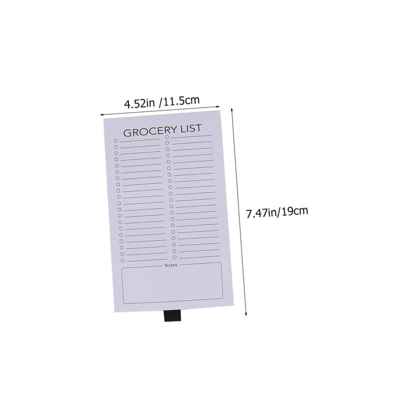 2 Pack Magnetic Shopping List Notepad For Fridge With Full Magnet Back Office Planner - Image 3