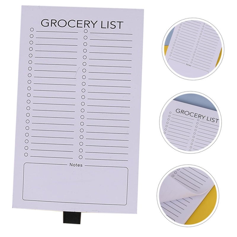 2 Pack Magnetic Shopping List Notepad For Fridge With Full Magnet Back Office Planner - Image 4