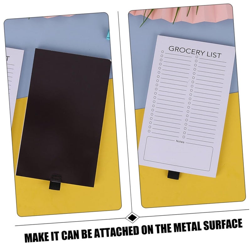 2 Pack Magnetic Shopping List Notepad For Fridge With Full Magnet Back Office Planner - Image 5