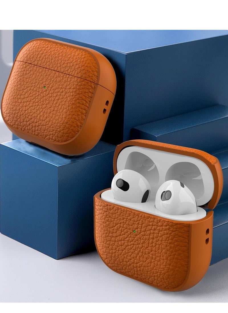 Generic - AirPods 4th Generation Case, Compatible with AirPods 4 Gen (2024) (USB-C), Compatible with MagSafe, Drop Protection Cover with Lanyard, Orbit Hybrid Case, Orange - Image 1