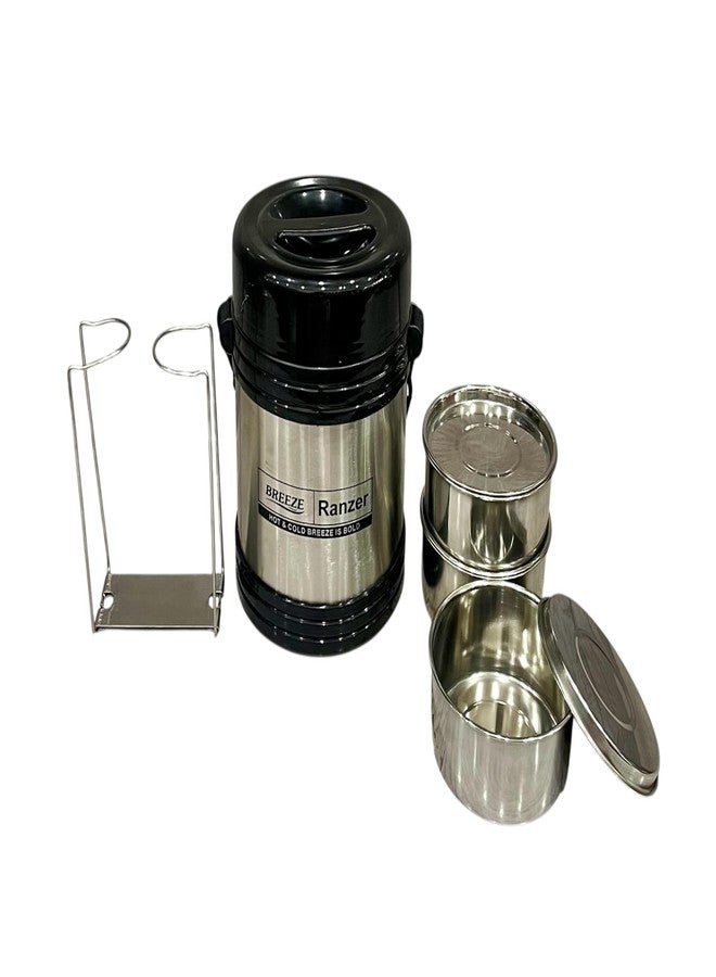 BREEZE Ranzer 3 Steel Lunch Box Set of 3 containers - Image 4