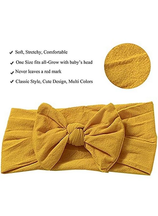 ANNACREATIONS Premium Designer Soft Flower Bow Hairband Plastic Headband Hair Accessories For Baby Girls Pack Of 6 Assorted - Image 3