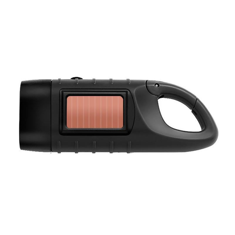 Portable LED Flashlight Hand Crank Dynamo Torch Lantern Multifunctional Solar Power Rechargeable Tent Light for Outdoor Camping Hiking High Brightness Emergency Light - Image 1