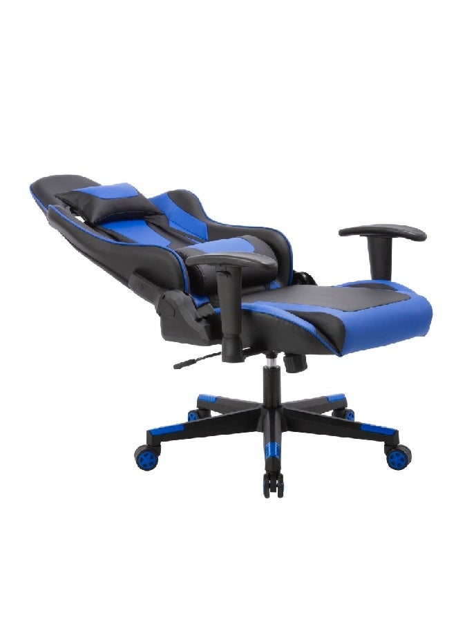 Micasa High Back Ergonomic Gaming Chair with Wheels Blue and Black 84 x 29 x 65 cm DJ-0027E- BLUE - Image 3