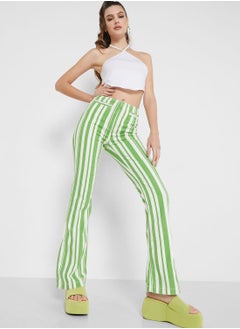 Striped High Waist Pants
