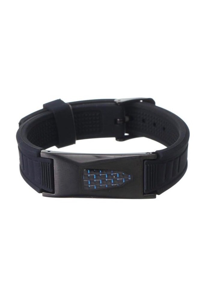 Silicone Magnetic Bracelet for Women or Men, Adjustable Protection, Energy Balance Silicone Bracelet Balance Waterproof Silicone Bracelet Friend Gifts - Image 1