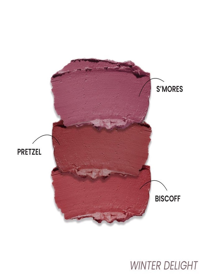 LAMIOR Blurry Fudgy Lip Tint - Combo of 3, Shade - Winter Delight | Ultra Velvety Matte | Transfer Proof & Hydrating Formula | Long-Lasting Lip Tint with Cushion Applicator | Vegan & Cruelty-Free - Image 2
