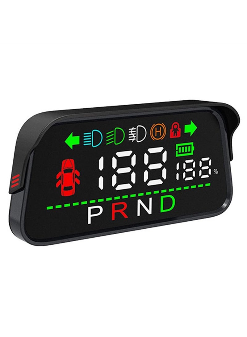 Heads up Display with Light Door Gear Indicator Speedometer Digital Alarm Set Speed display Steering display Gear display Braking Monitor HUD for Tesla Model 3 Y 2016-2023 - Image 1