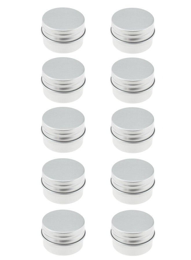 TAODAN 10PCS 0.5 OZ Aluminium Tin Cans 15ML Refillable Container with Screw Cap Ideal for Food Storage Candle Making DIY Balms - Image 1