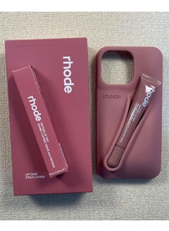 rhode Silicone Lip Holder for Cell Phone, Lip Gloss Adhesive Sleeve for Phone, Lip Holder Stick-on Phone Case, Back Stick On Holder for iPhone Phones（SALTY TAN）  - Image 5