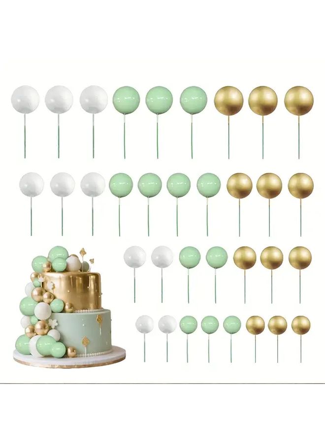 18 Pink Series Foam Cake Balls 18pcs for DIY Cupcake Decorations Birthday Wedding Party - Image 4