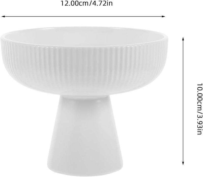 Amosfun 2pcs Ceramic Ice Cream Bowls Dessert Cups  Footed Sundae Pudding and Fruit Cups Valentines Party Holiday Decoration - Image 2