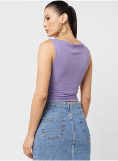 Ginger Fitted Ribbed Vest  - Image 2