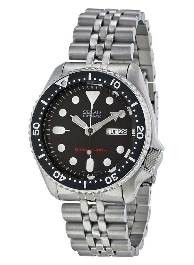 سيكو ساعة أوتوماتيكية للرجال من سيكو وشاشة كلاسيكية تناظرية وحزام من الفولاذ المقاوم للصدأ SKX007K2 - Image 1