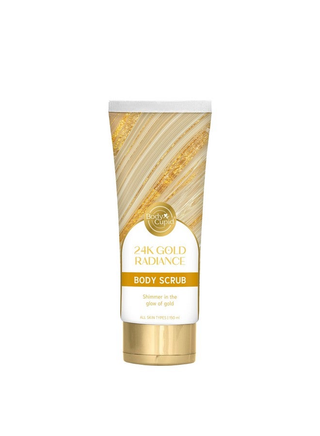 Body Cupid 24K Gold Radiance Body Scrub | Luxurious Exfoliation for Smooth & Glowing Skin | Infused with Fine Gold Mica | 150ml - Image 1