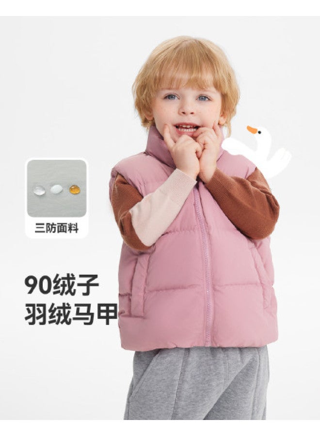 Baby Down Vest Boys' Winter Vest Children's Warm Outerwear Girls' New Style - Image 1