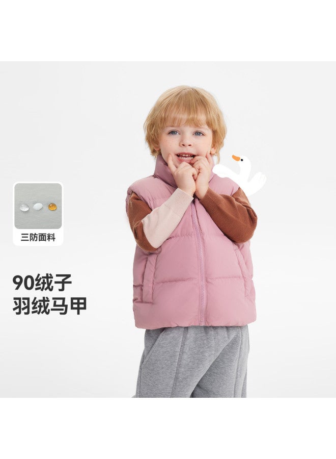 Baby Down Vest Boys' Winter Vest Children's Warm Outerwear Girls' New Style - Image 2