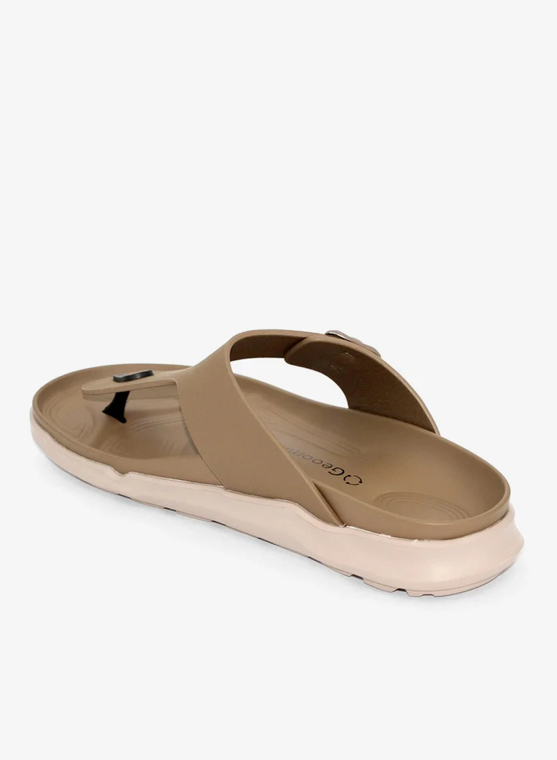 Geoomnii Magnis1 Traditional Arabic Sandals for Men – Comfortable Leather Slip-On Design – Perfect for Everyday Wear & Occasions -Beige