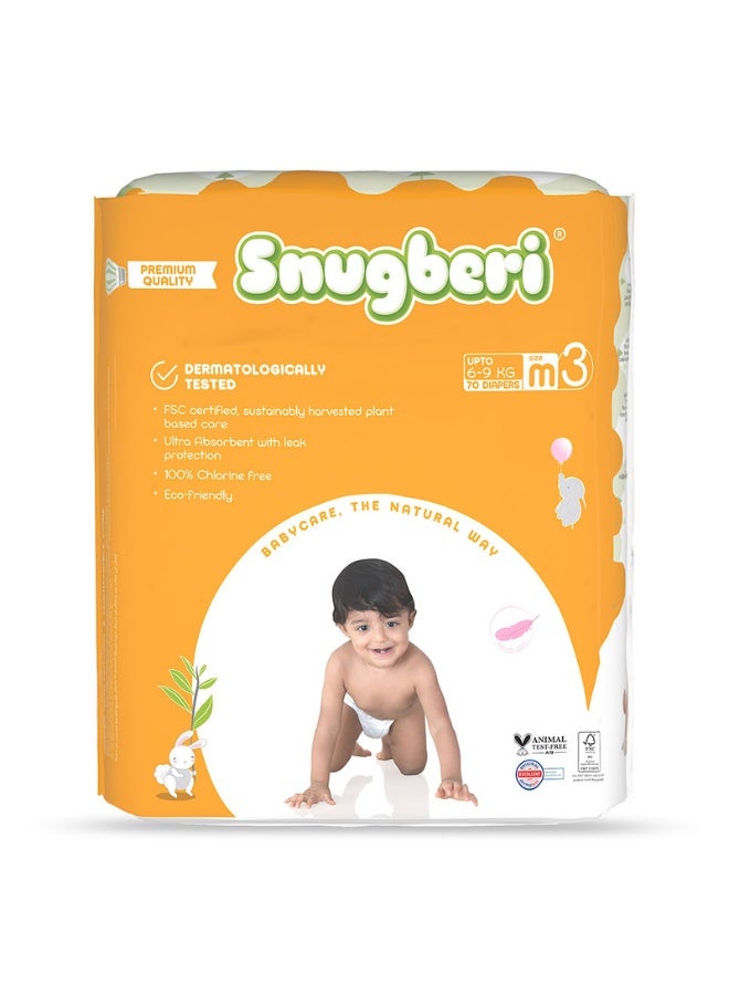 Snugberi Diaper Size 3 Medium 6-9 kg - Mega Pack 70's - Image 1