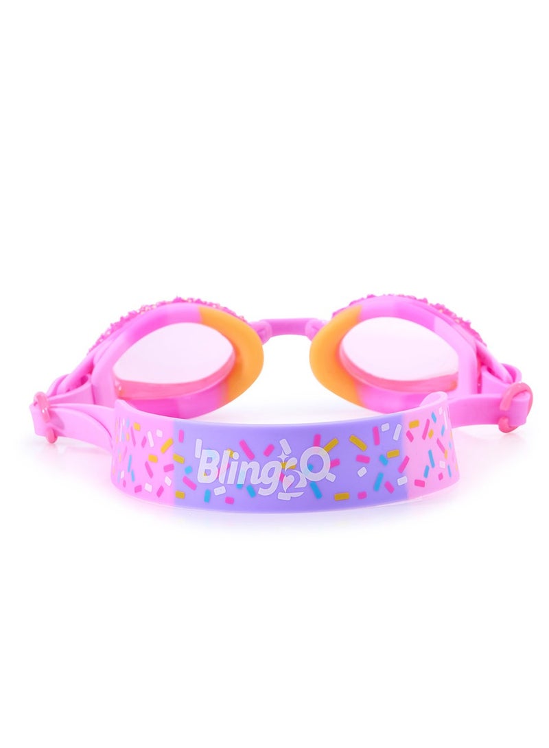 Bling2O Crystal Rock - Pink Swim Goggles for Kids - Ages 3+ - Anti Fog, No Leak, Non Slip, UV Protection - Hard Travel Case - Lead and Latex Free - Image 2