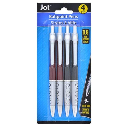 JOT Executive Comfort Grip Retractable Ballpoint Pens, 4-ct. Pack - Image 1