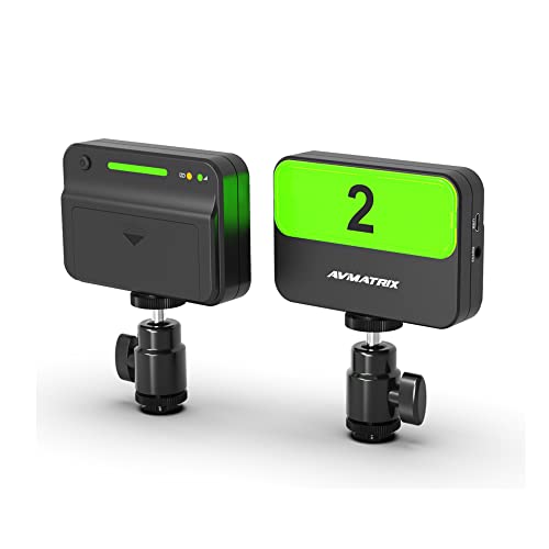 Lilliput AVMATRIX TS3019-4 200 Meter Wireless Multi-Camera Tally System with 1x Tally Box and 4x Tally Lamps - Image 4
