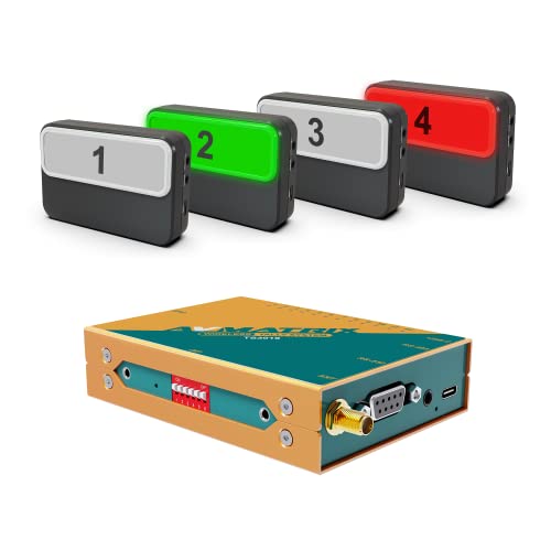 Lilliput AVMATRIX TS3019-4 200 Meter Wireless Multi-Camera Tally System with 1x Tally Box and 4x Tally Lamps - Image 1