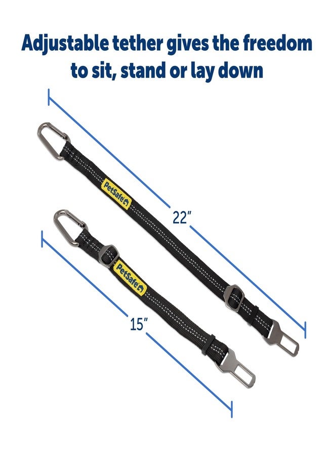 بيت سيف حزام أمان PetSafe - حزام أمان قابل للتعديل للكلاب في السيارة - متوافق مع جميع أنواع أحزمة الأمان - مشبك كارابين، أسود - حزام أمان واحد - Image 5