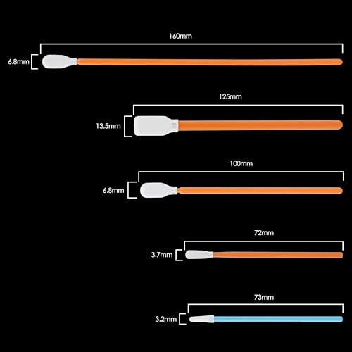 AAwipes Cleaning Swab Kit Microfiber Knitted Polyester Swab Sticks (5 Types, Total 100 Packs) Lint Free Swabs for Printer, Gun, Optics Lens, Camera, Arts and Crafts, Automotive Detailing (FA501) - Image 3