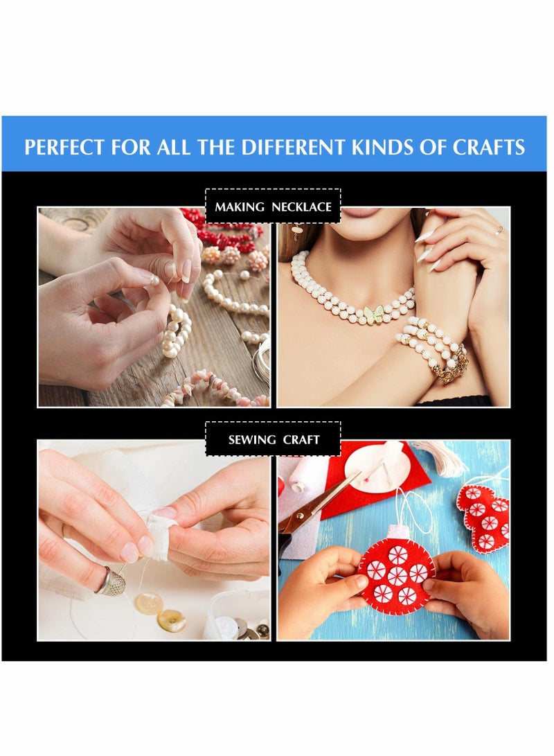 SYOSI خيط صيد شفاف، خيط صيد من النايلون المرن غير المرئي، خيط طُعم صيد بطول 0.2 مم، 656 قدمًا لكل بكرة، خيط صيد مطاطي شفاف - Image 2