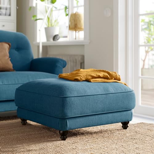 Michanco 4 Inch Wood Furniture Legs Bun Feet Replacement Chunky Wooden Furniture Feet for Sofa Couch Set of 4 (4 Inch Espresso) - Image 4