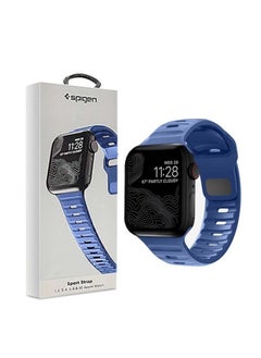 Spigen Silicone Sport Strap for Apple Watch 38mm 40mm 41mm Series 8, 7, 6, 5, 4, 3, 2,1 & SE - Blue