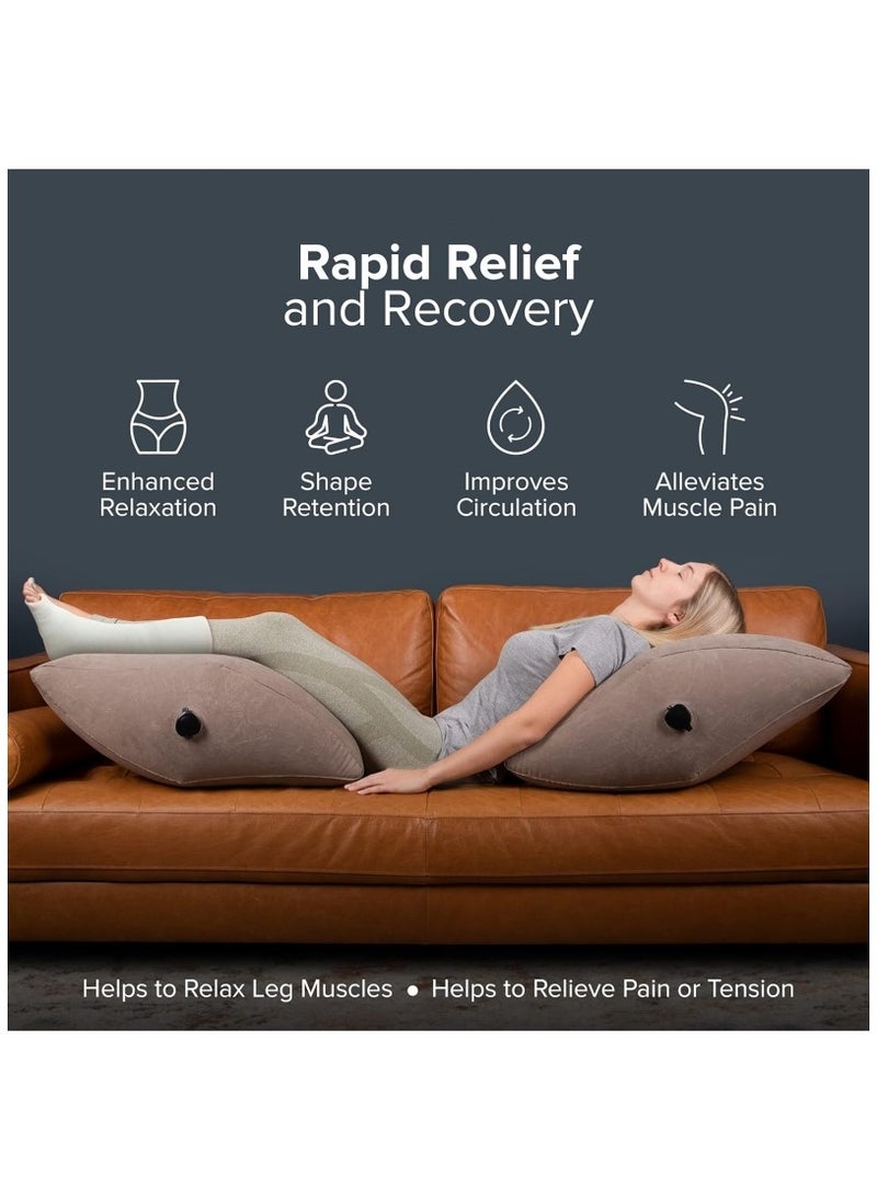 Ru syanl Inflatable Leg Elevation Pillow Portable Diamond Pillow for Legs with Storage Bag Multifunctional Leg Pillow for Promoting Blood Circulation Leg Injuries and Leg Rest Breathable PVC Material  - Image 5