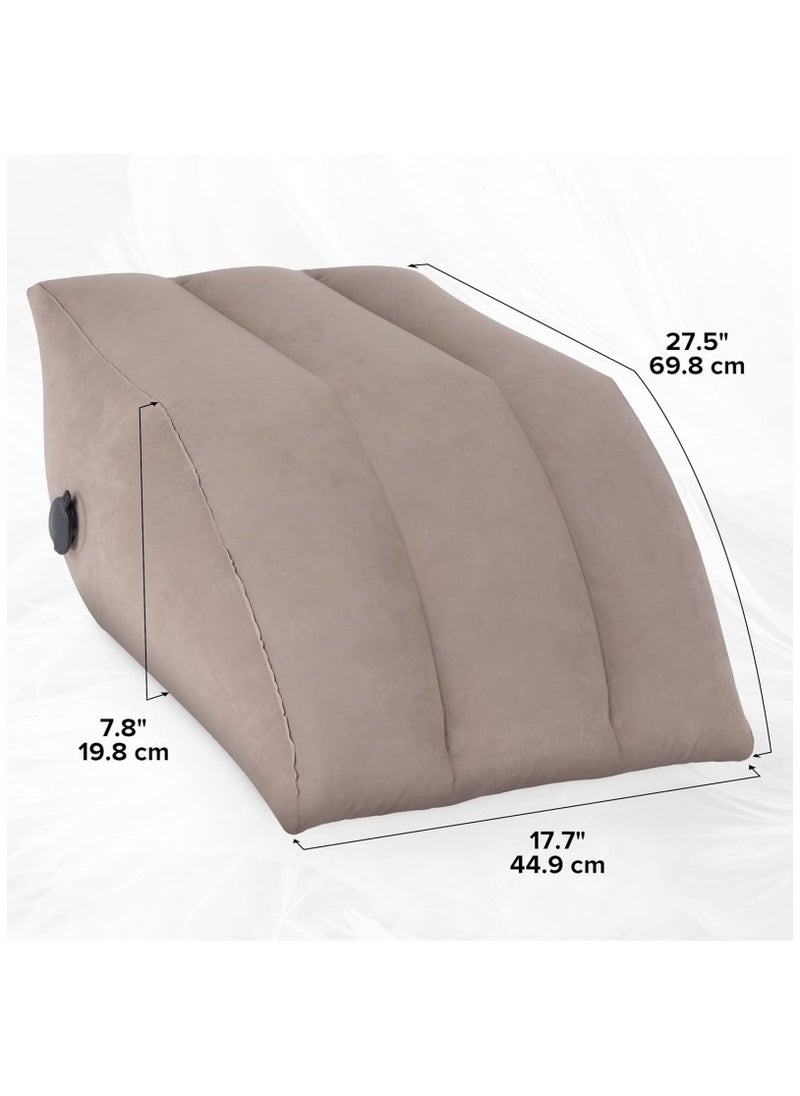 Ru syanl Inflatable Leg Elevation Pillow Portable Diamond Pillow for Legs with Storage Bag Multifunctional Leg Pillow for Promoting Blood Circulation Leg Injuries and Leg Rest Breathable PVC Material  - Image 3